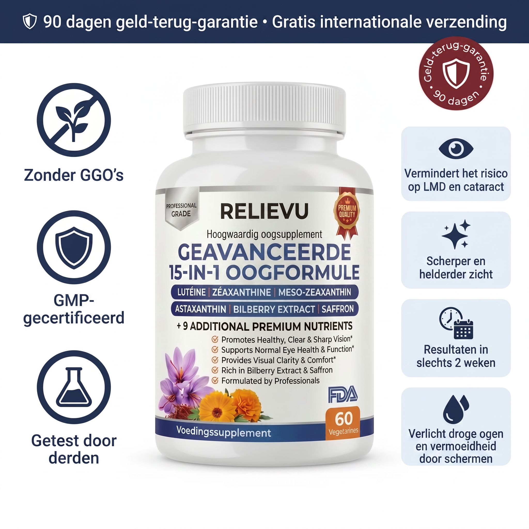 Relievu Geavanceerde Oogformule 15-in-1