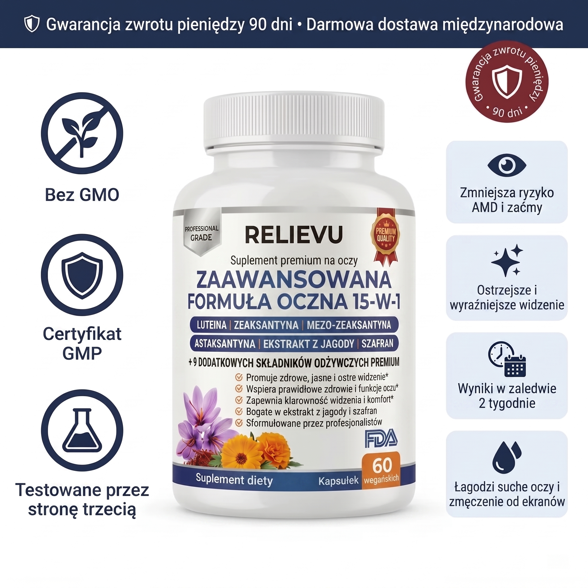Relievu Zaawansowana Formuła na Oczy 15 w 1