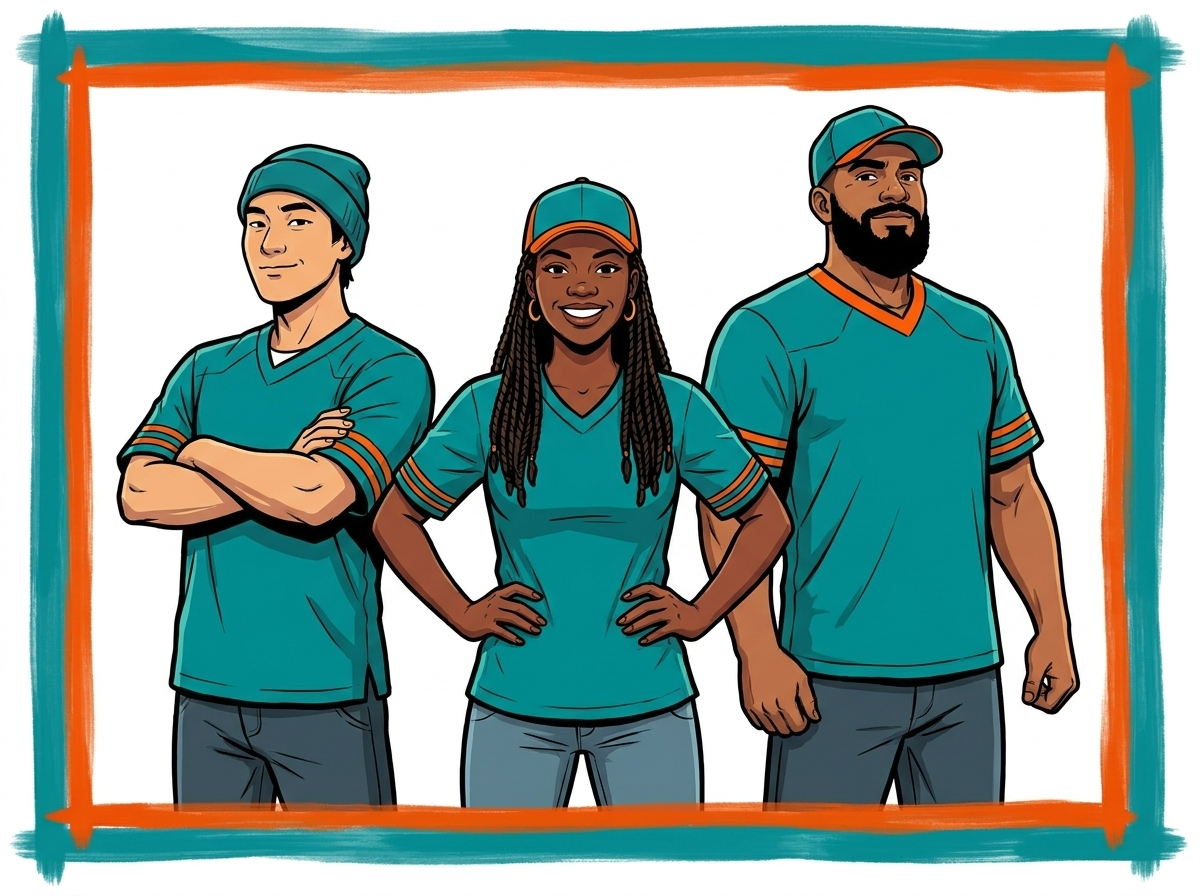 Vegans Explore Guides in Dolphins jerseys, confident and proven, GeekFon style
