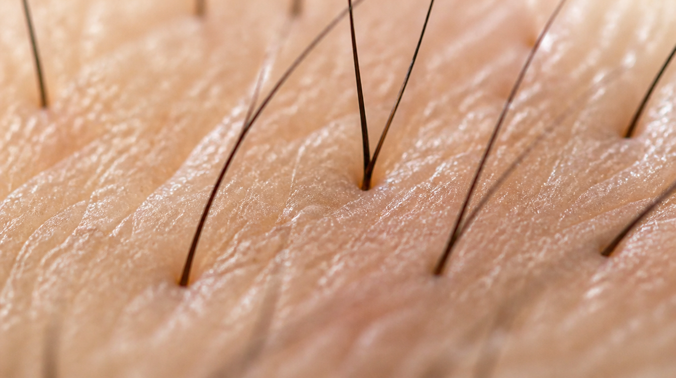 Follicoli piliferi al microscopio