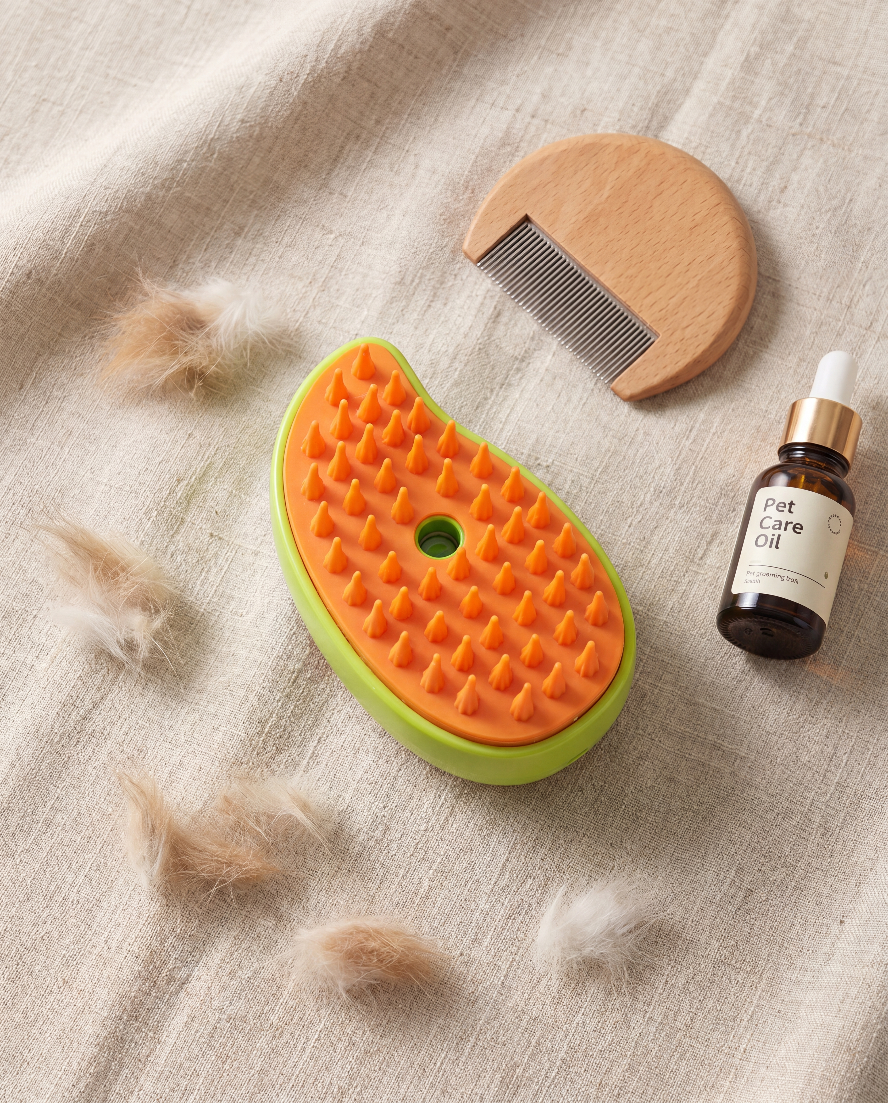 Mistipaw steam brush flat lay