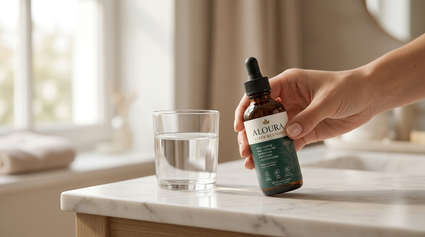 Daily sublingual liver support routine