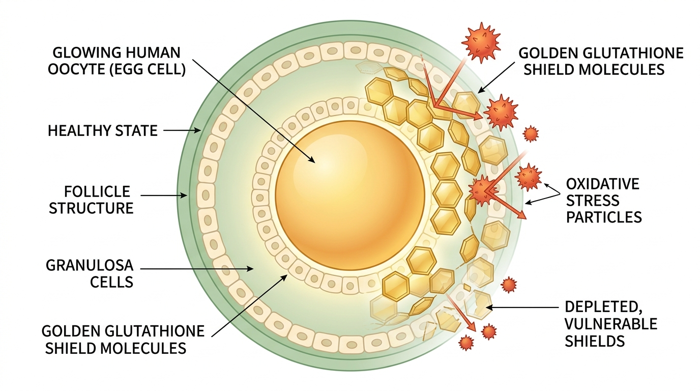 Glutathione and egg quality protection
