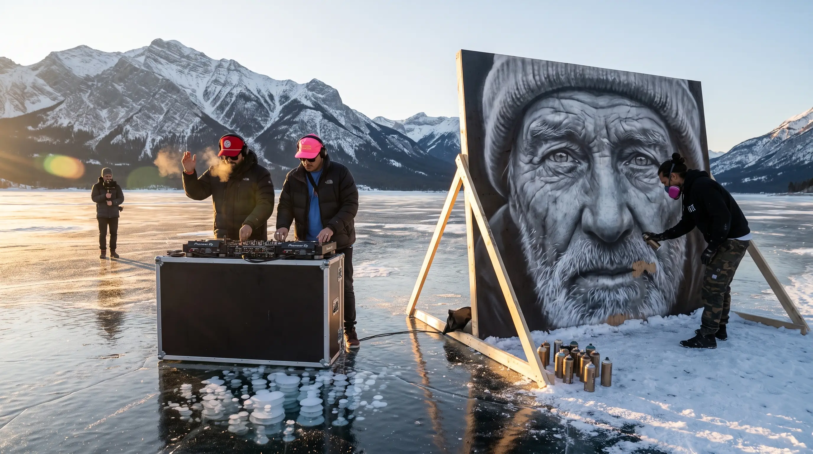 Concept — the Abraham Lake winter episode