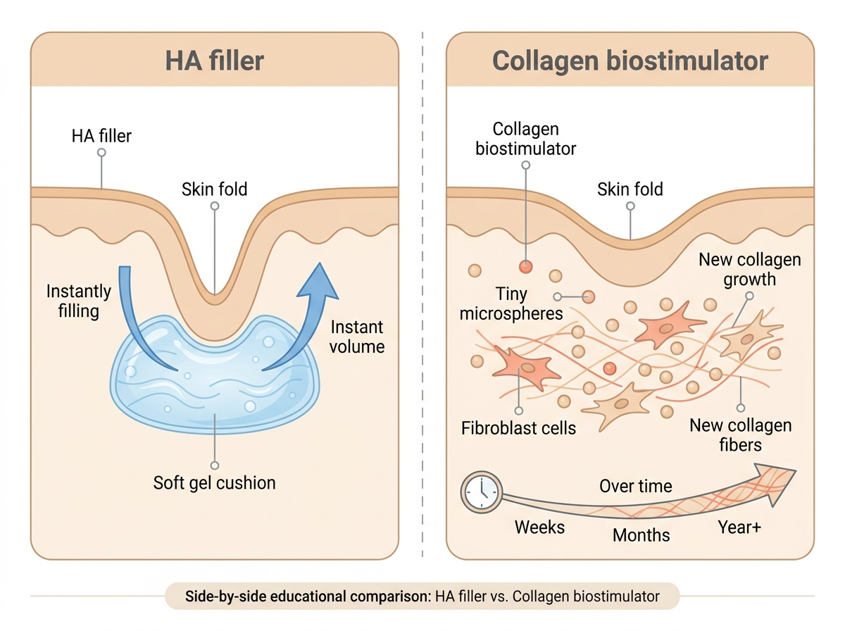 Filler vs Collagen Biostimulators in Seoul: Radiesse and Sculptra