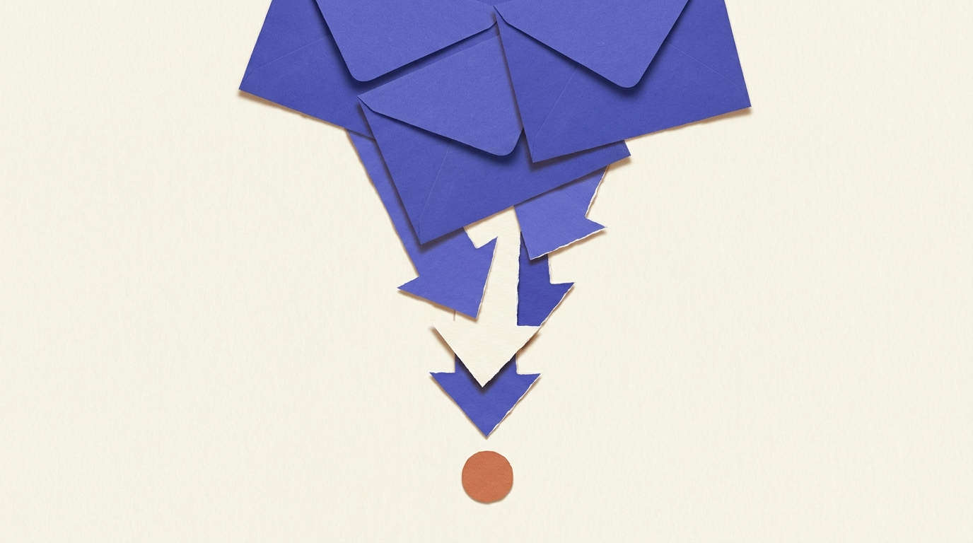 Funnel de qualification de leads issus d'un téléchargement de livre blanc B2B