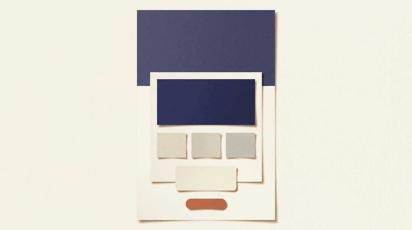 Schéma d'une landing page de livre blanc B2B avec hero, formulaire et bénéfices