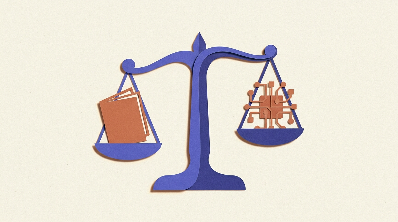 Équilibre entre authenticité du contenu et usage de l'IA dans un livre blanc B2B