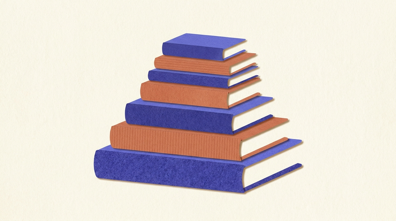 Sources d'autorité empilées en pyramide pour livre blanc B2B documenté