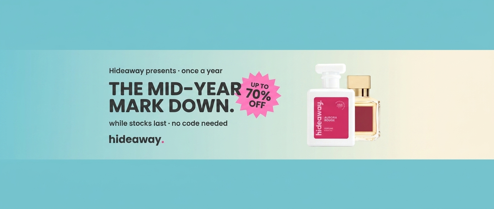 Mid-Year Mark Down — up to 70% off