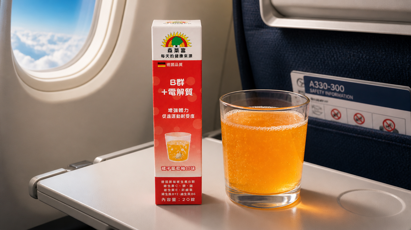 SUNLIFE 森萊富B群電解質發泡錠,旅行必備保健補充品