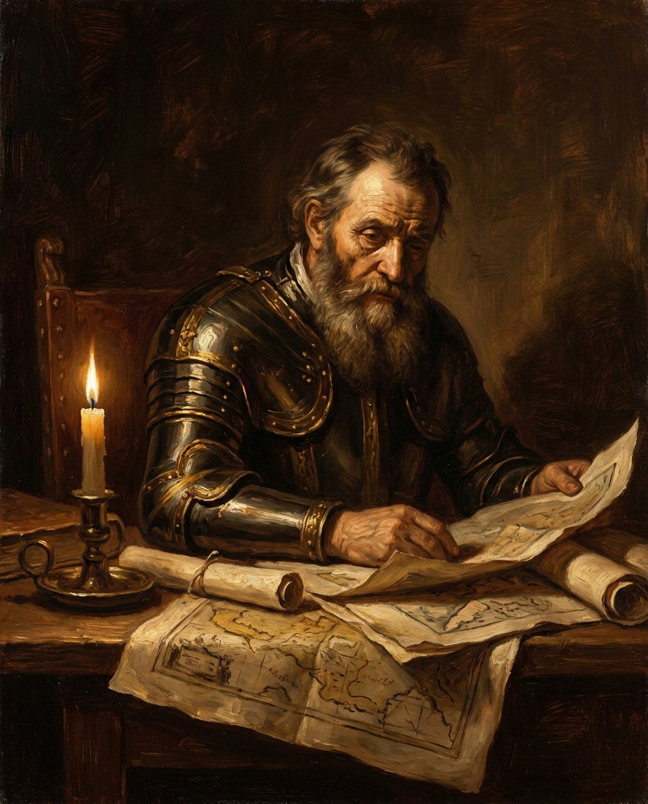 Portrait of a 15th-century Genoese commander in armour
