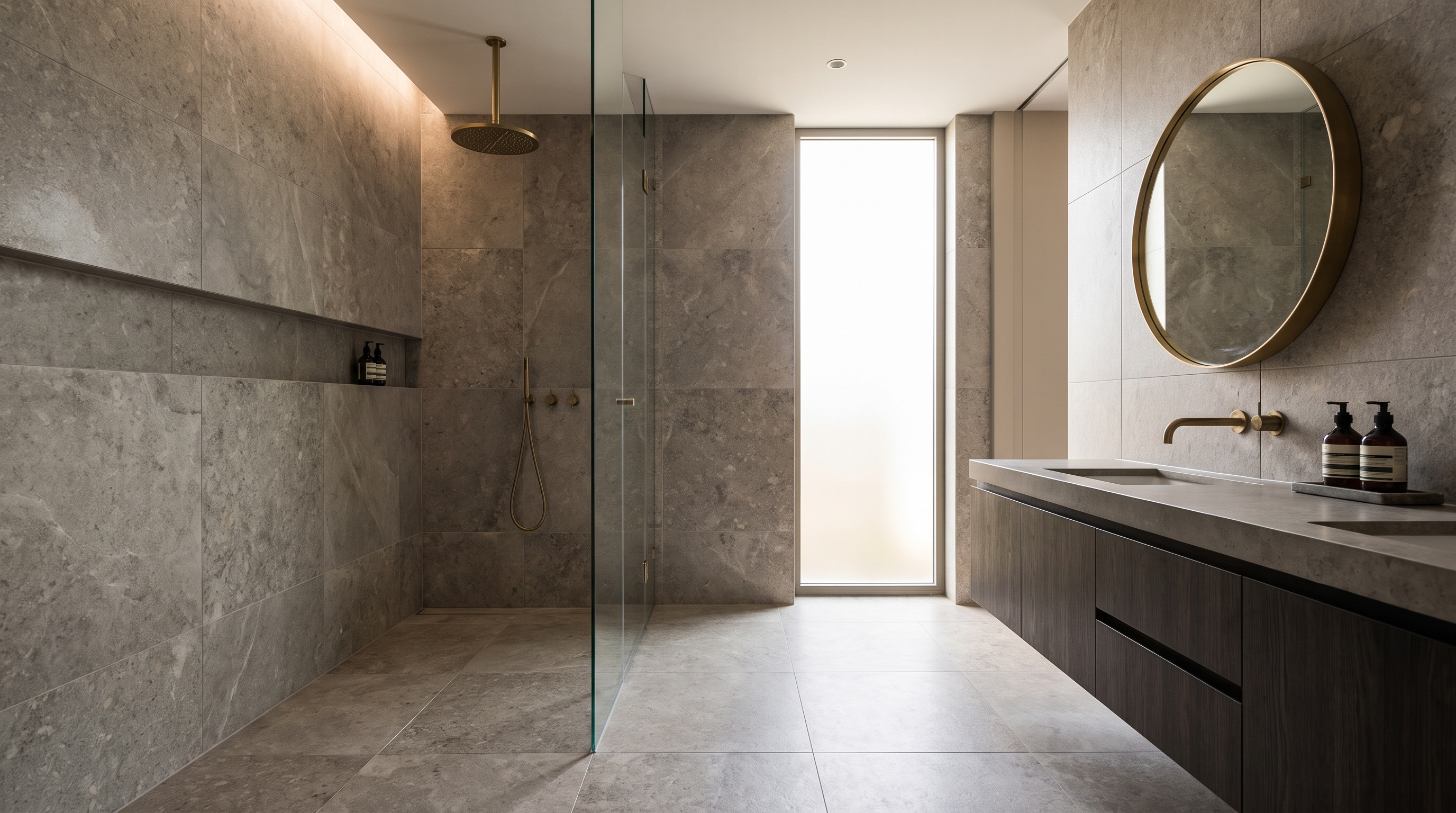 Luxueuze moderne badkamer gerenoveerd door AltriKlus