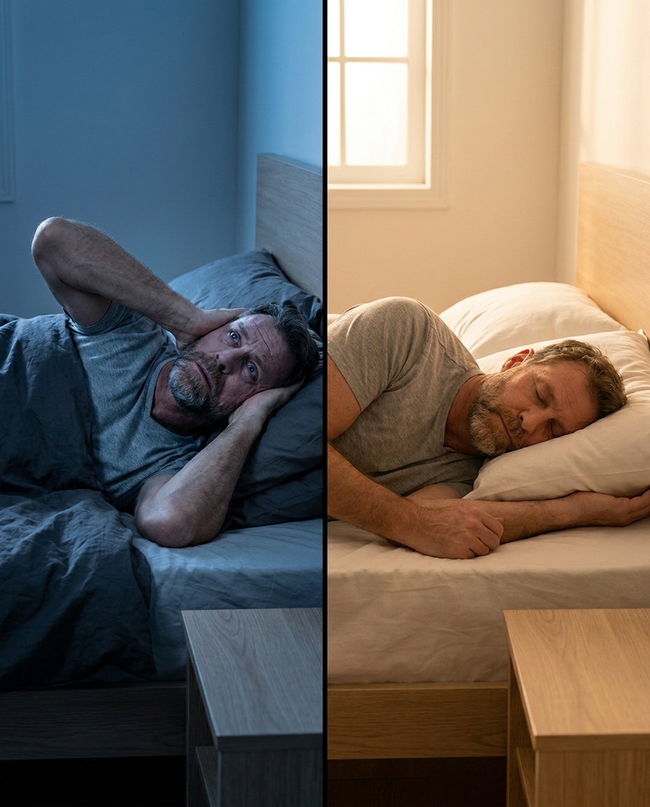 Before and after - from sleepless nights to deep sleep
