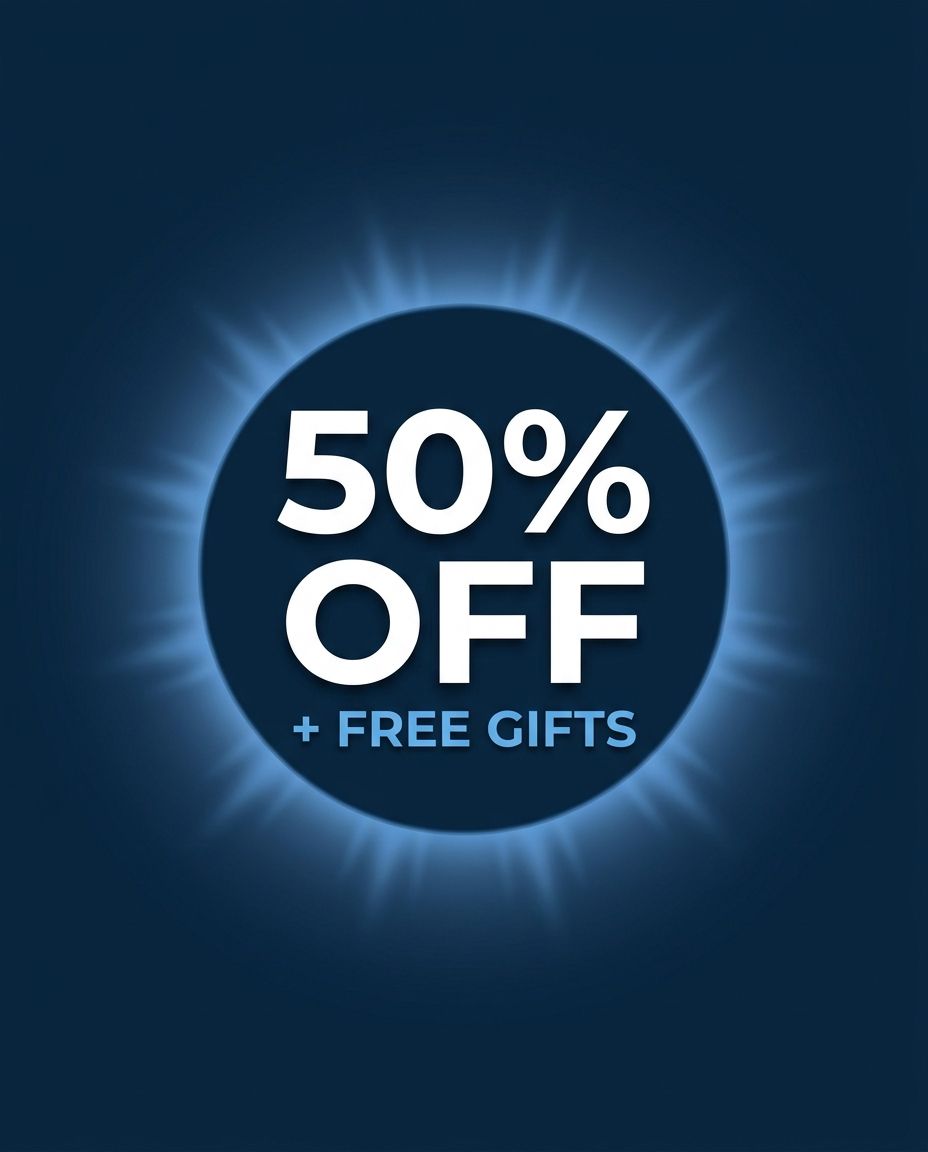 50% OFF plus free gifts - limited time