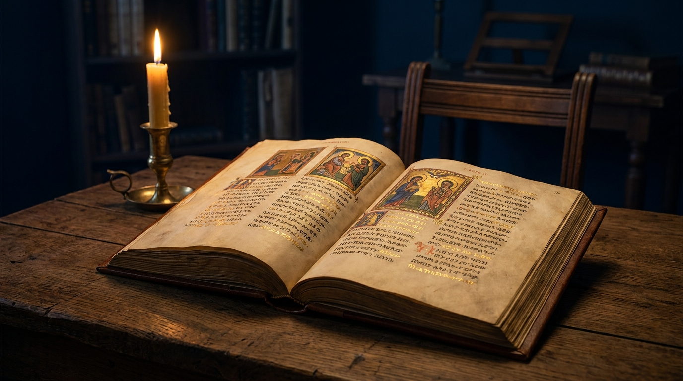 An illuminated Ge’ez manuscript of the Book of Enoch