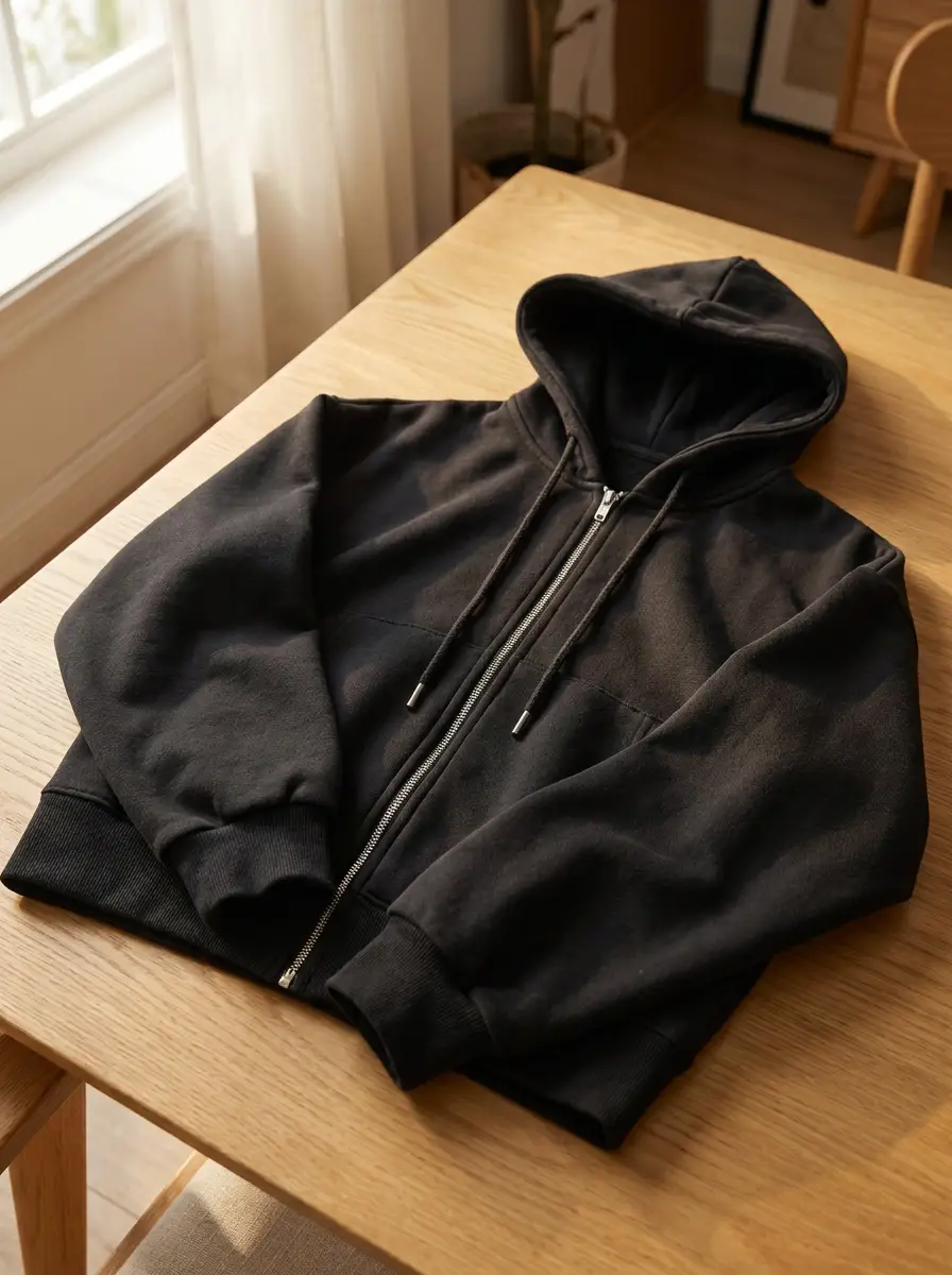 Linda's Oversized Zip-Up Hoodie