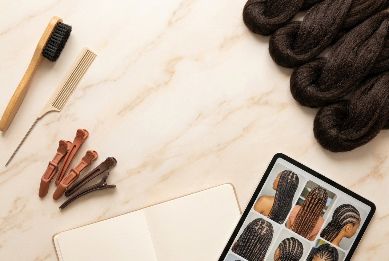 Braiding bonuses — styles library, tools, edge protection and maintenance guides