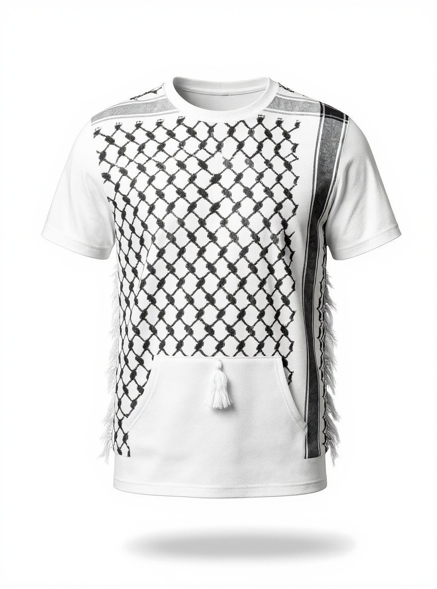 UNITY Tee Blanc Keffiyeh