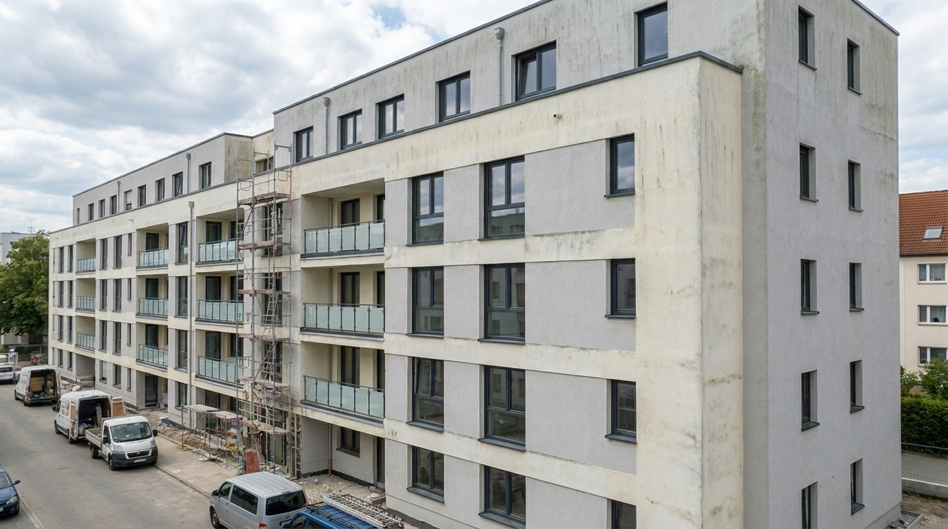 Altes Mehrfamilienhaus vor Sanierung