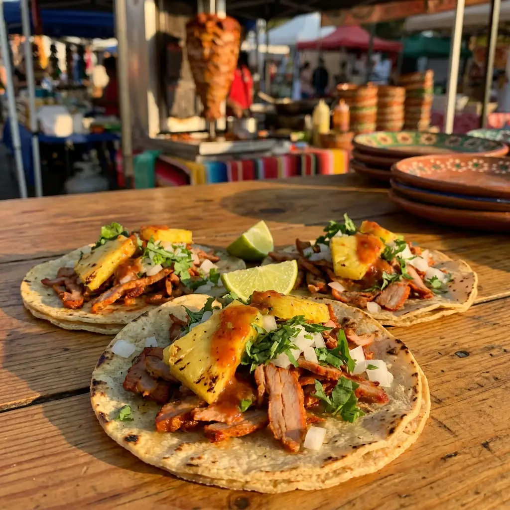Tacos al Pastor mexicanos auténticos