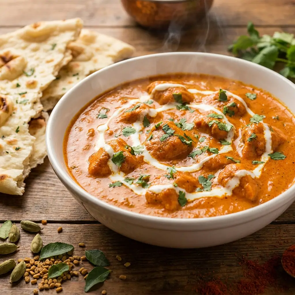 Butter chicken curry indio cremoso