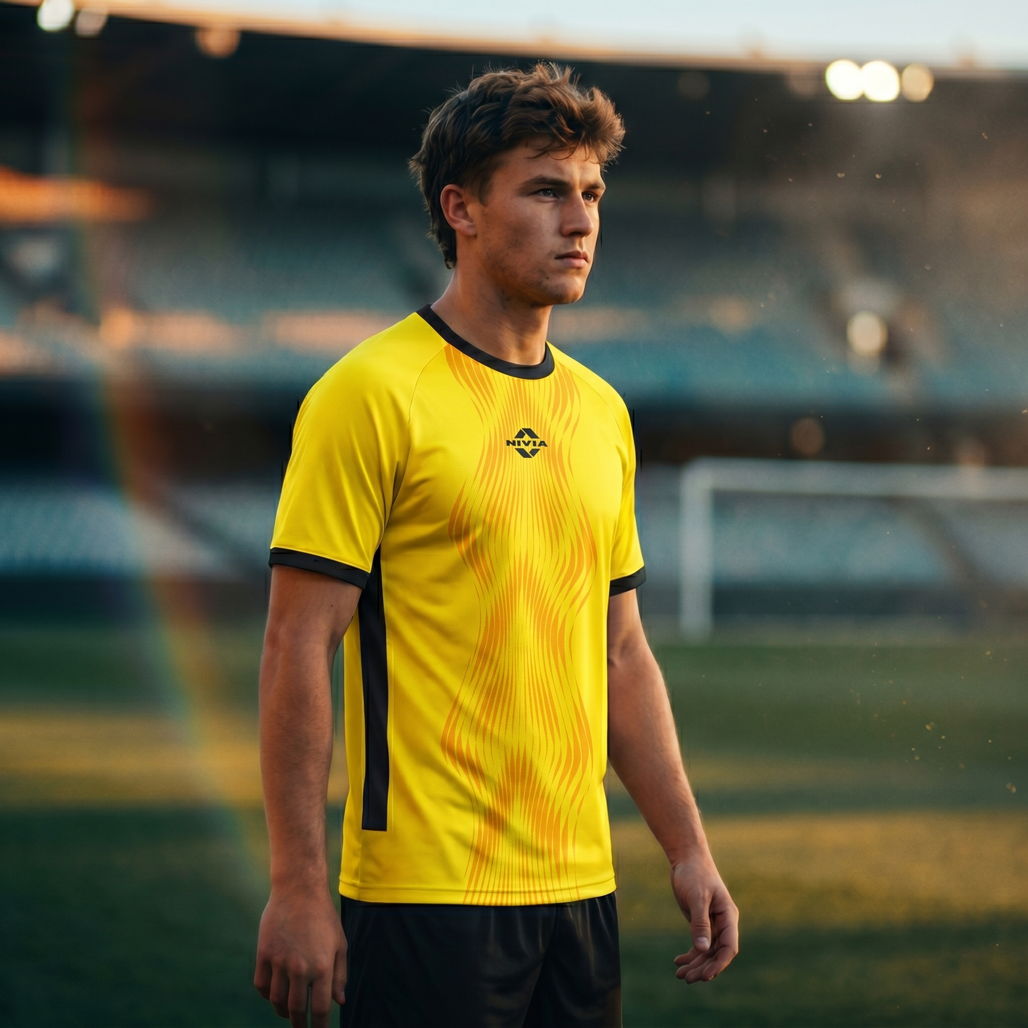 Athlete in custom Nivia teamwear