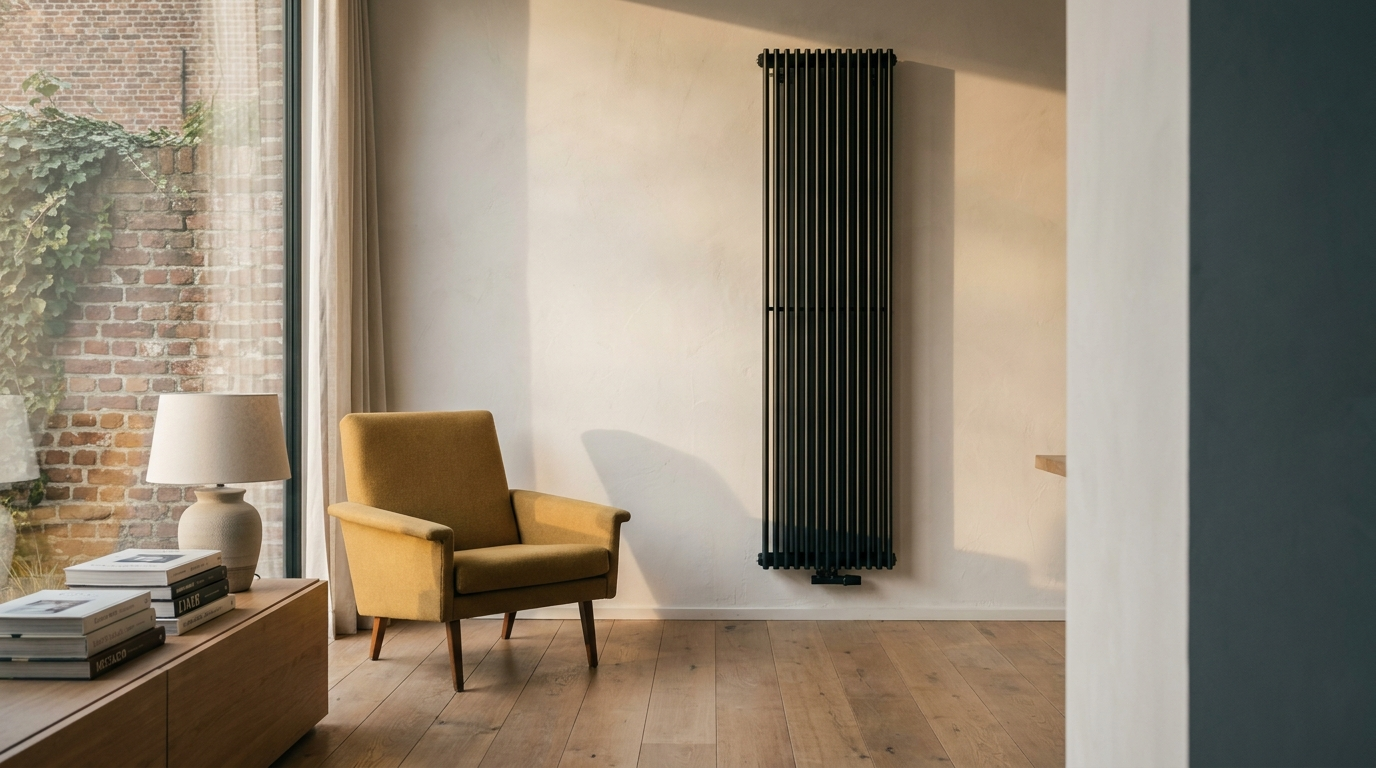Vlaams interieur met DRL designradiator
