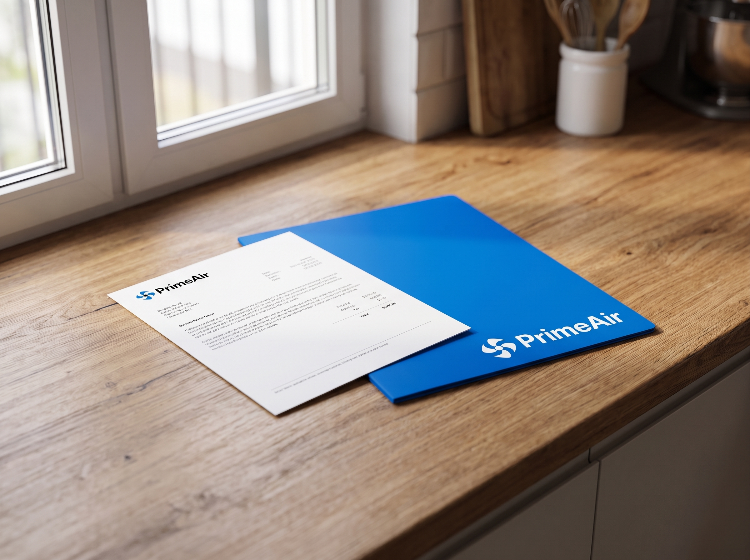 Folder and Invoice: The last thing a customer holds. Paperwork that looks considered is part of the written pricing promise.