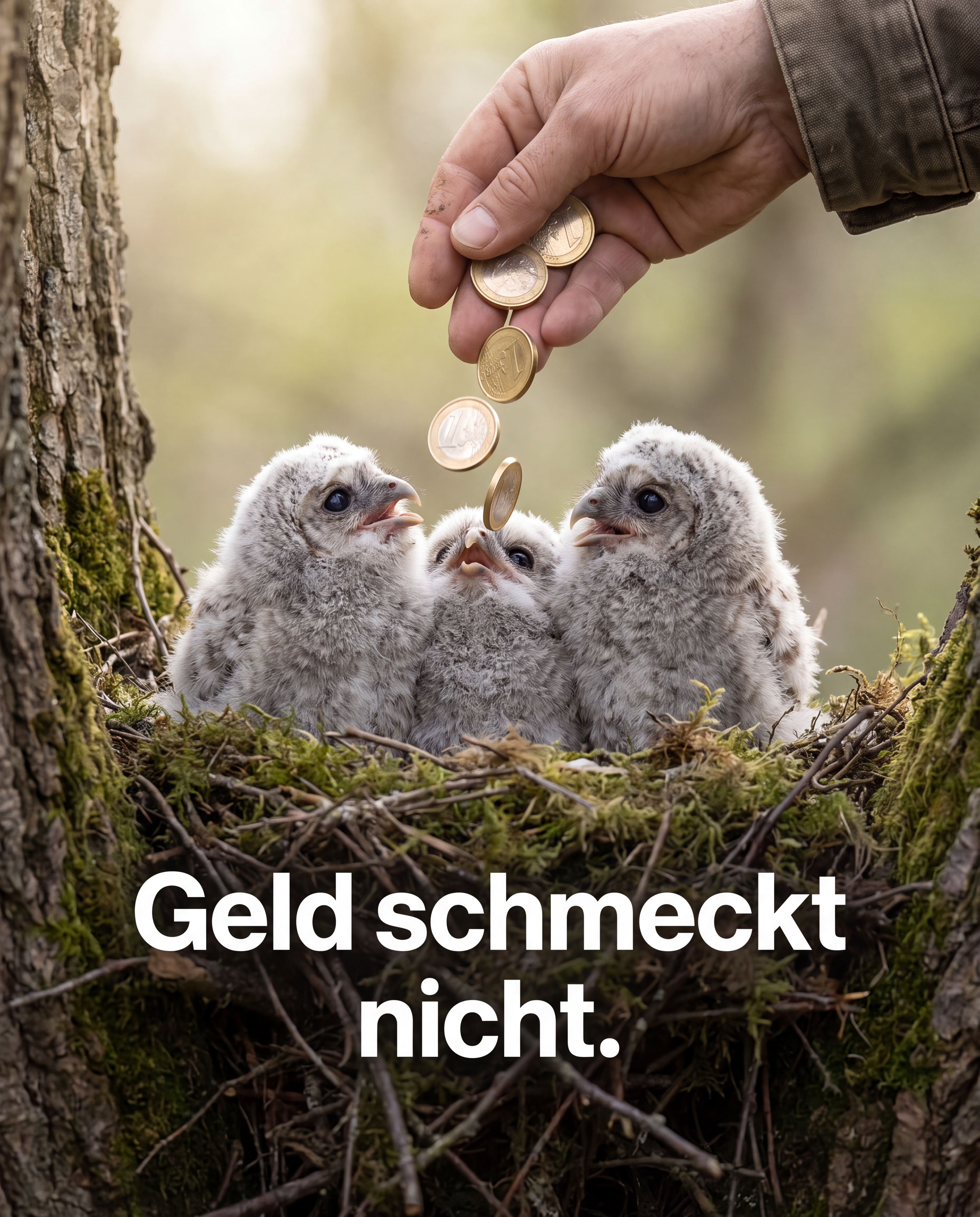 Geld schmeckt nicht