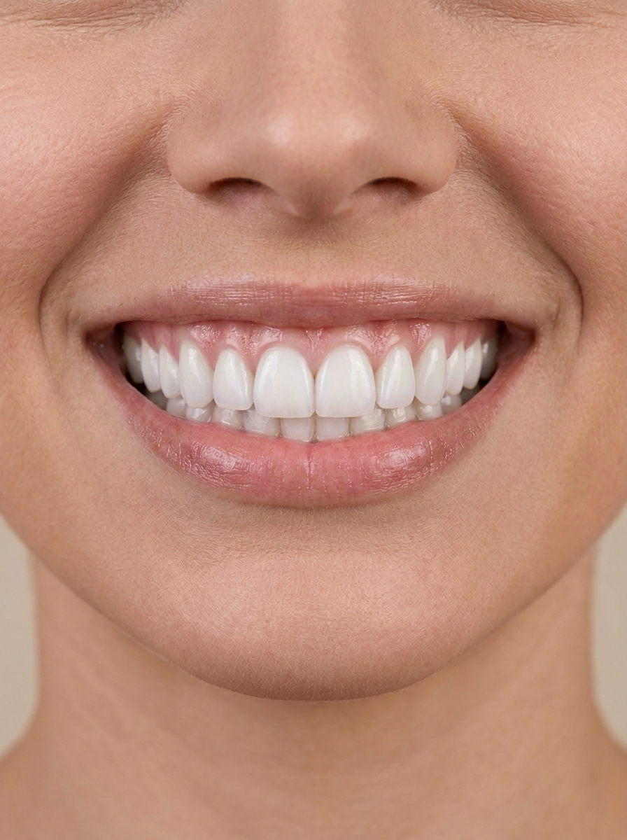 Depois - sorriso fixo com implantes