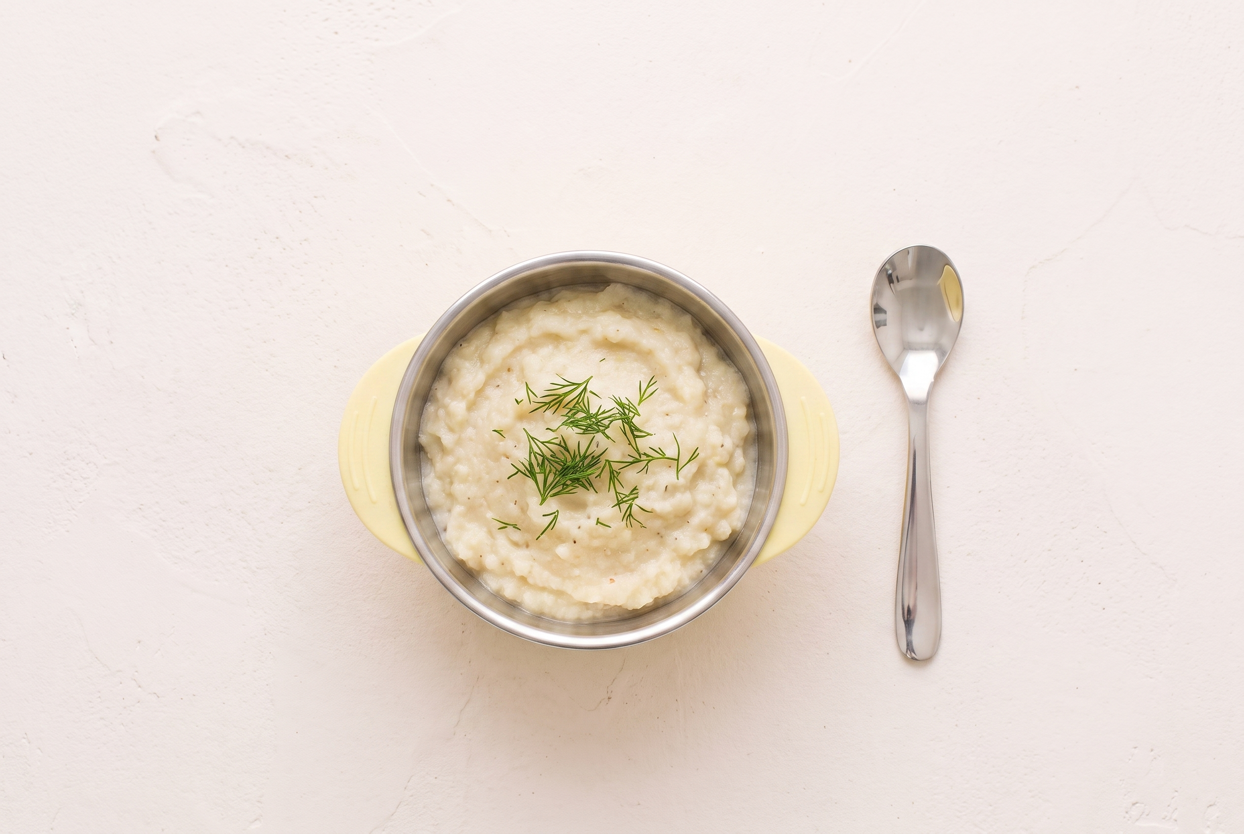 Blumenkohl-Kartoffel-Brei mit Dill