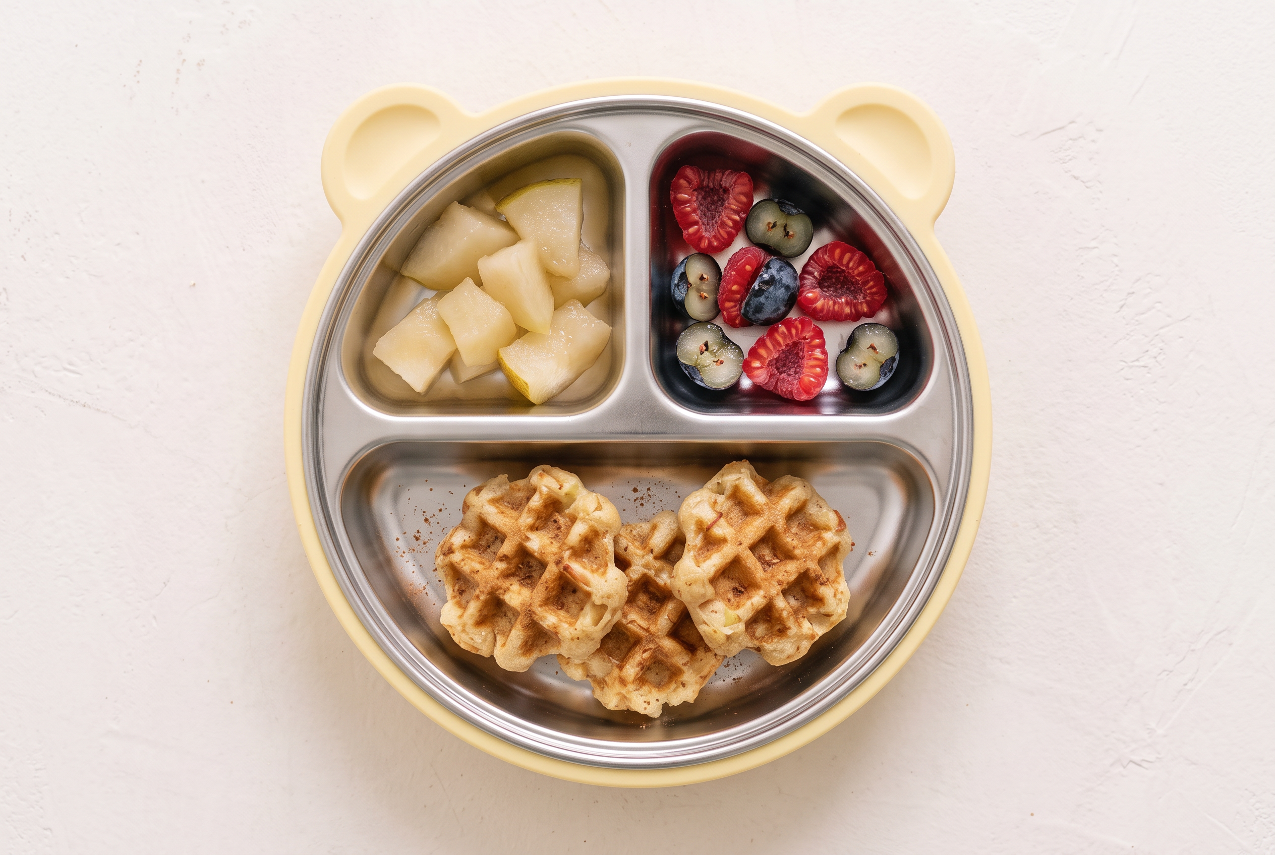Apfel-Grieß-Waffeln