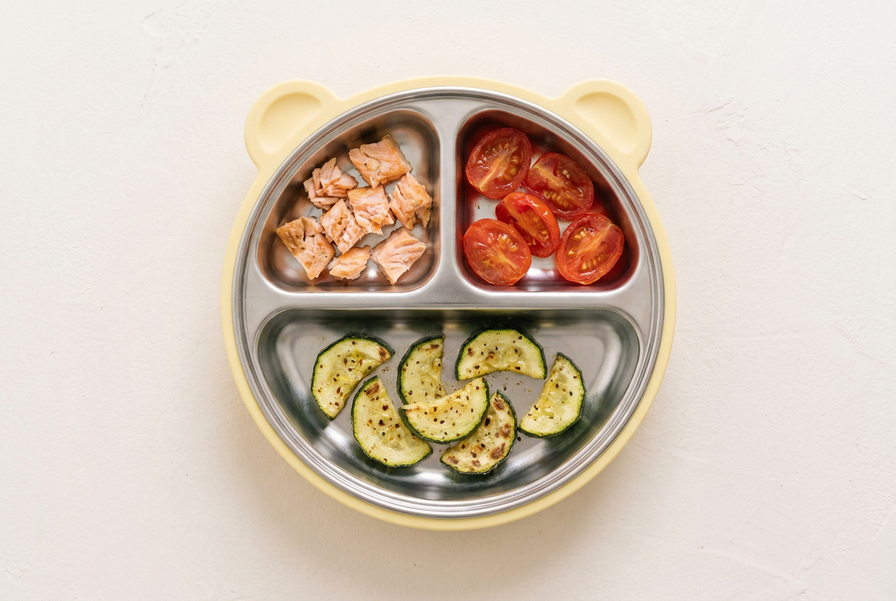 Ofenlachs mit Tomaten und Zucchini