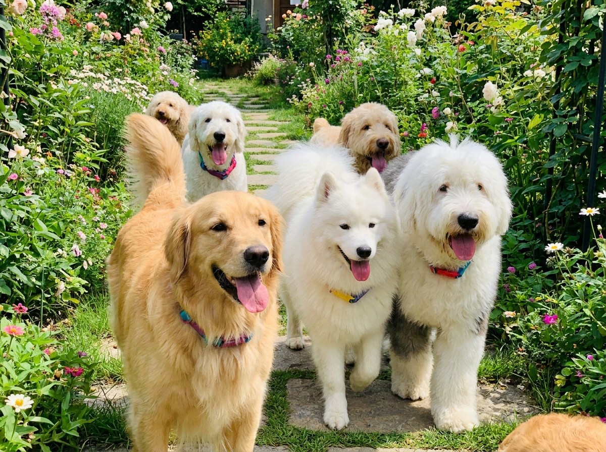 groomed dog