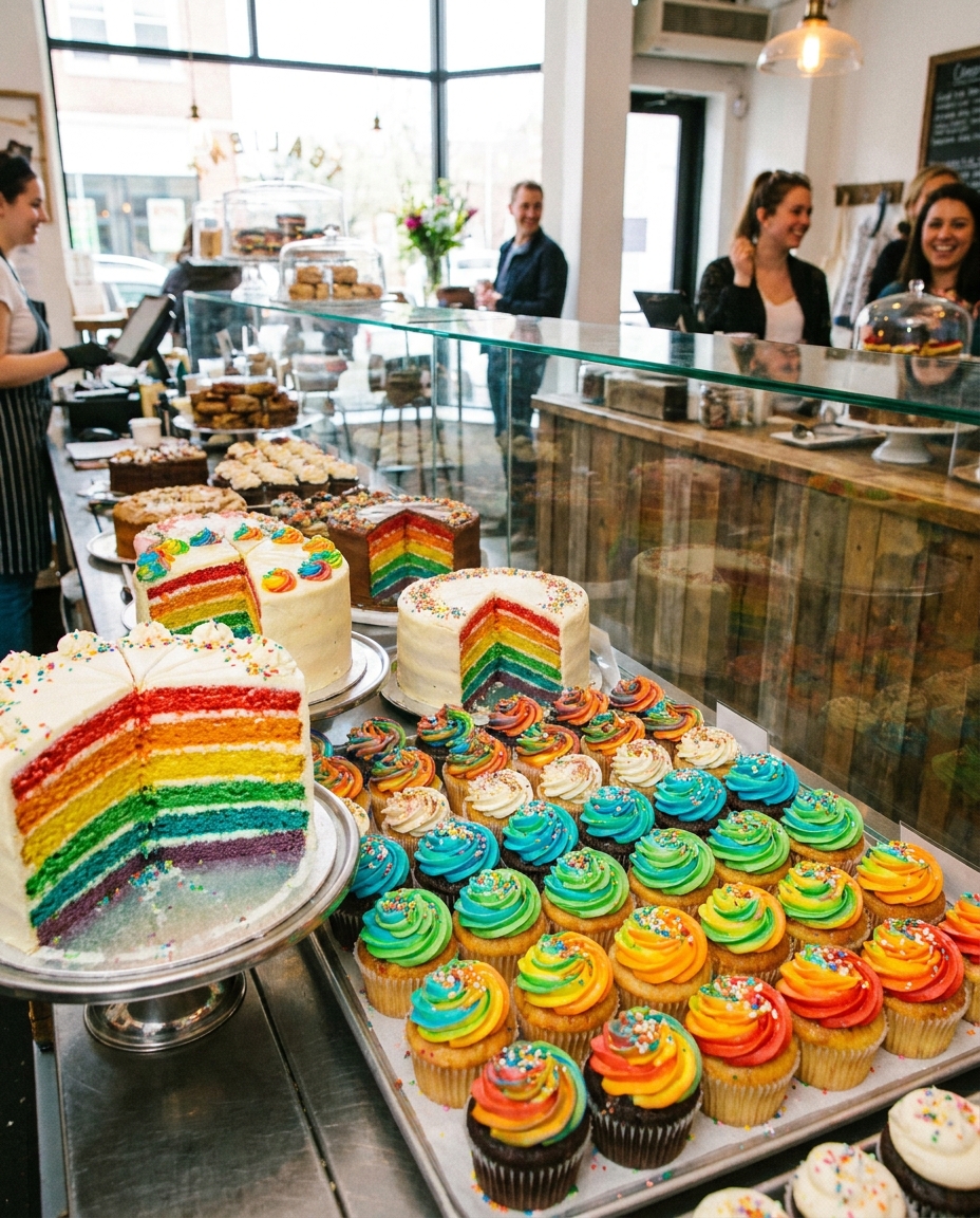 Creamy Rainbow treats