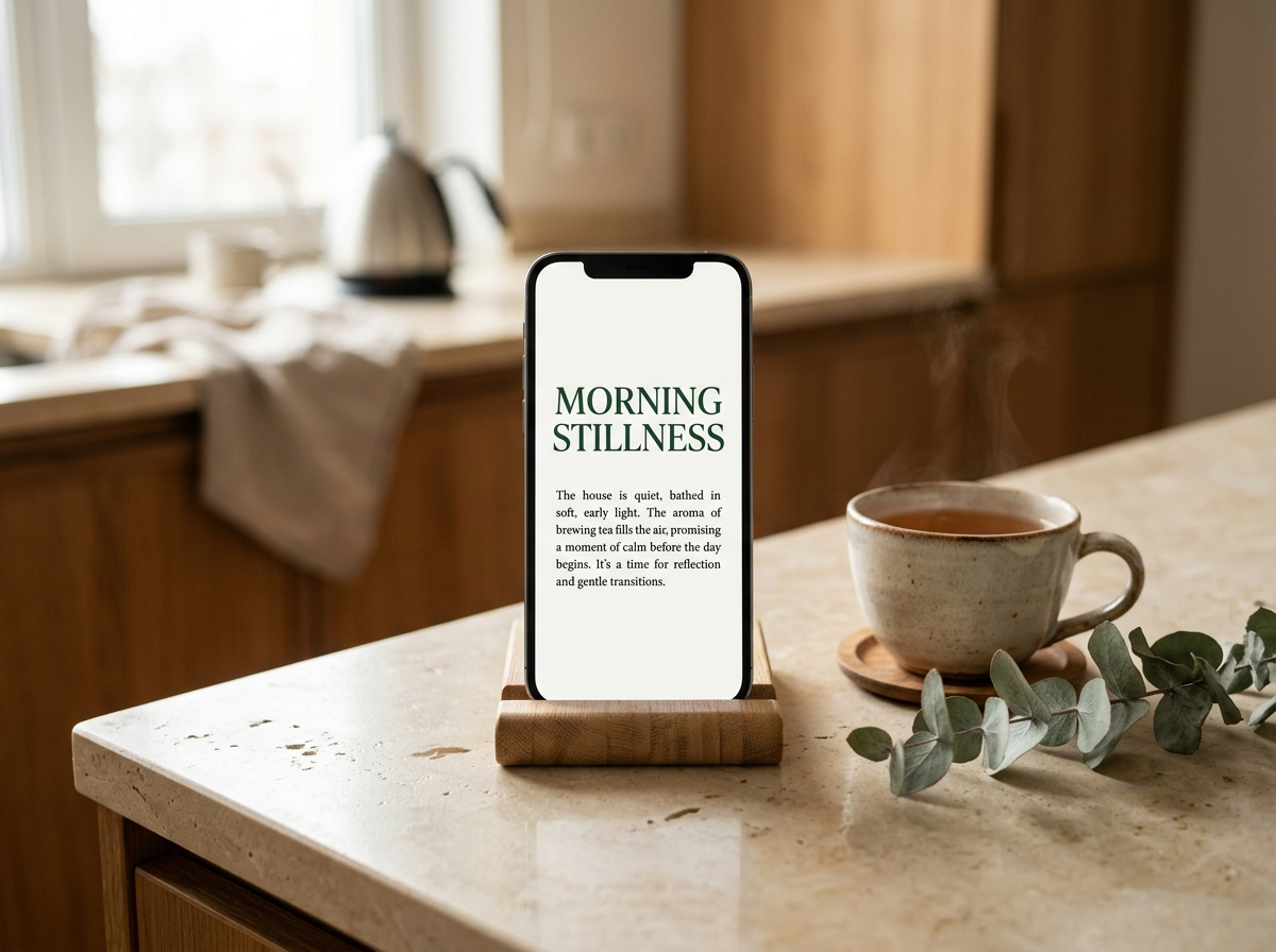The guide being read on a phone