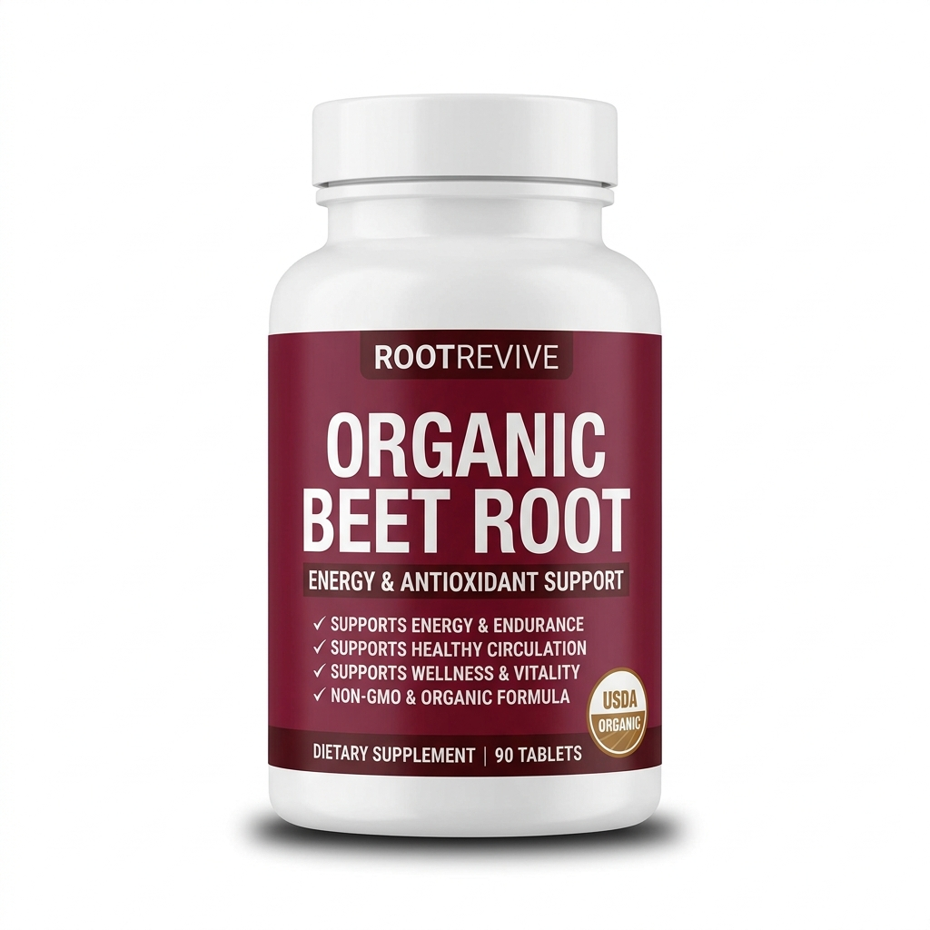 RootRevive Organic Beet Root bottle