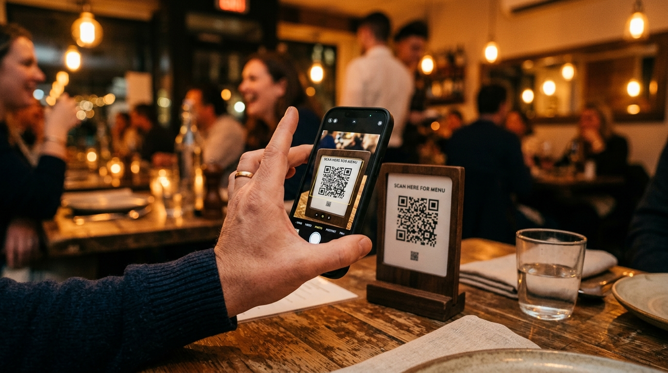 Cliente escaneando QR