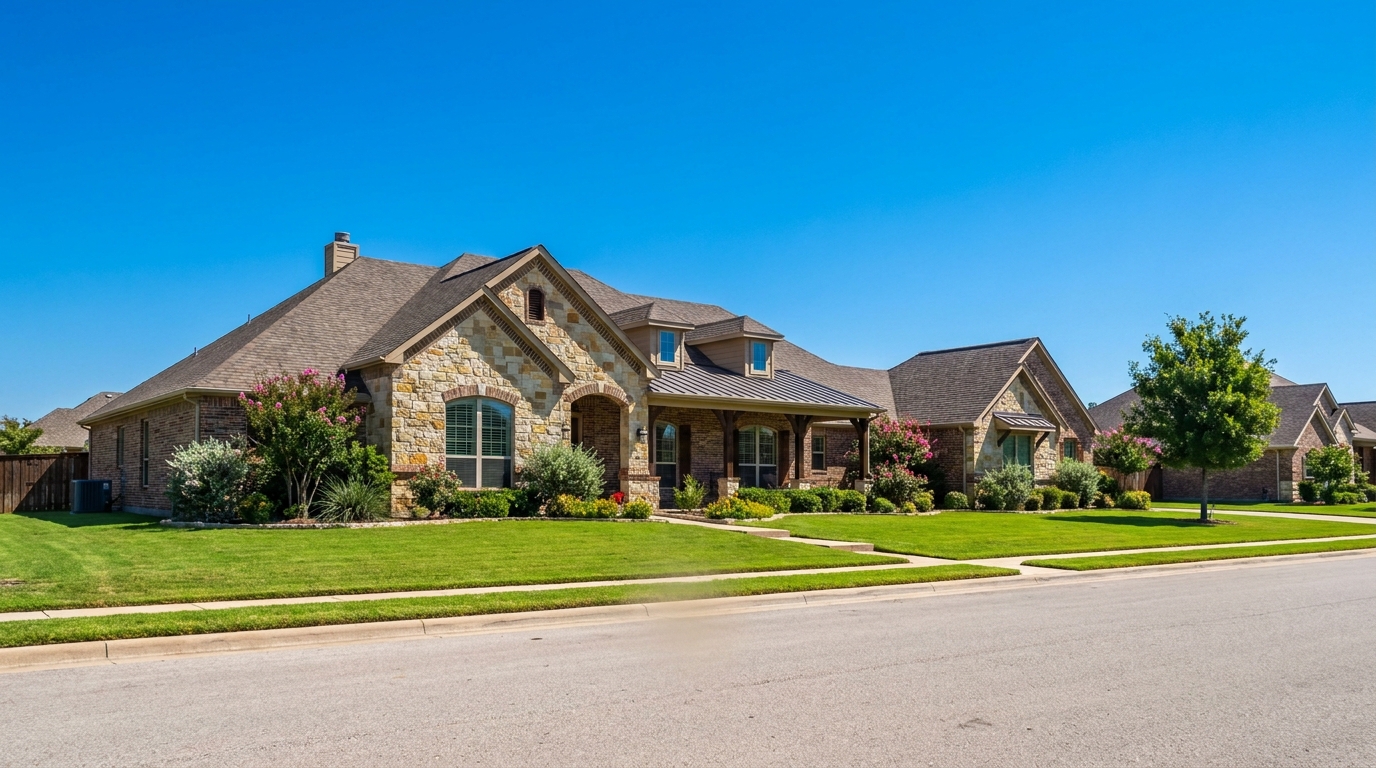 Comfortable Forney Texas home on a hot summer day