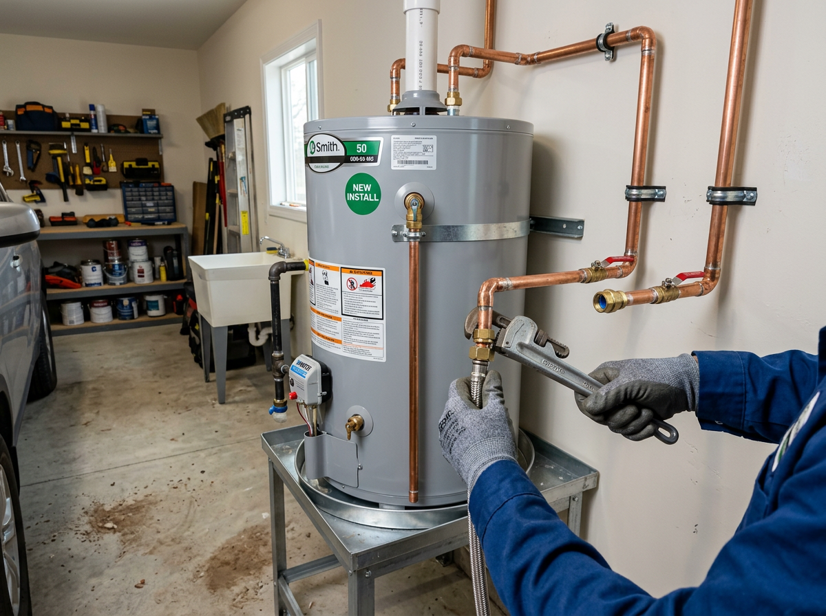 Tankless and tank water heater installation in Rockwall, TX by Turtle Plumbing
