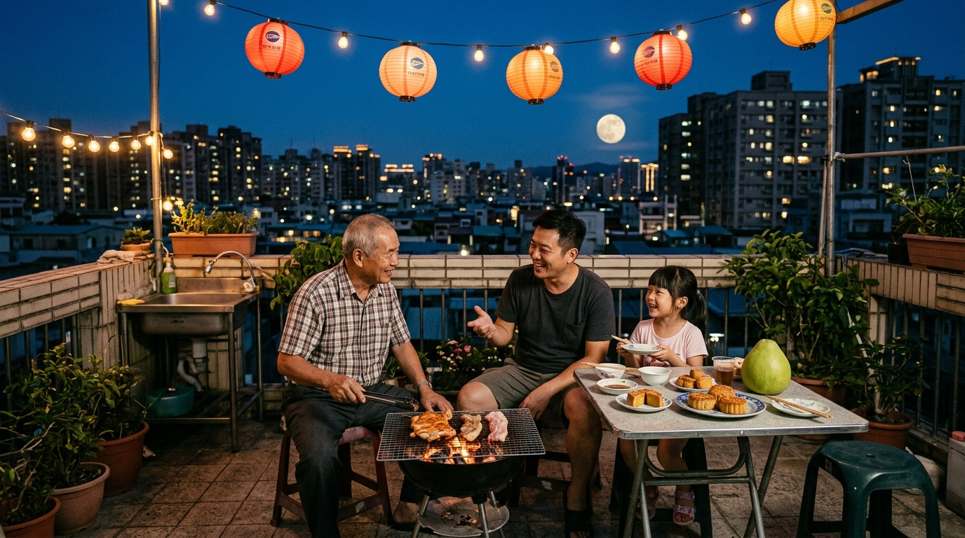 Mid-Autumn in Taiwan: The Moon Festival That Smells Like Charcoal