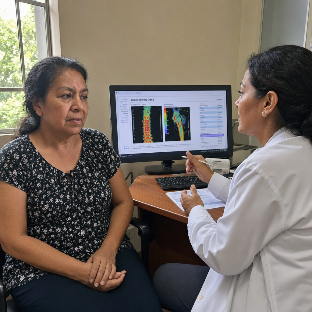 La densitometr&iacute;a de los seis meses