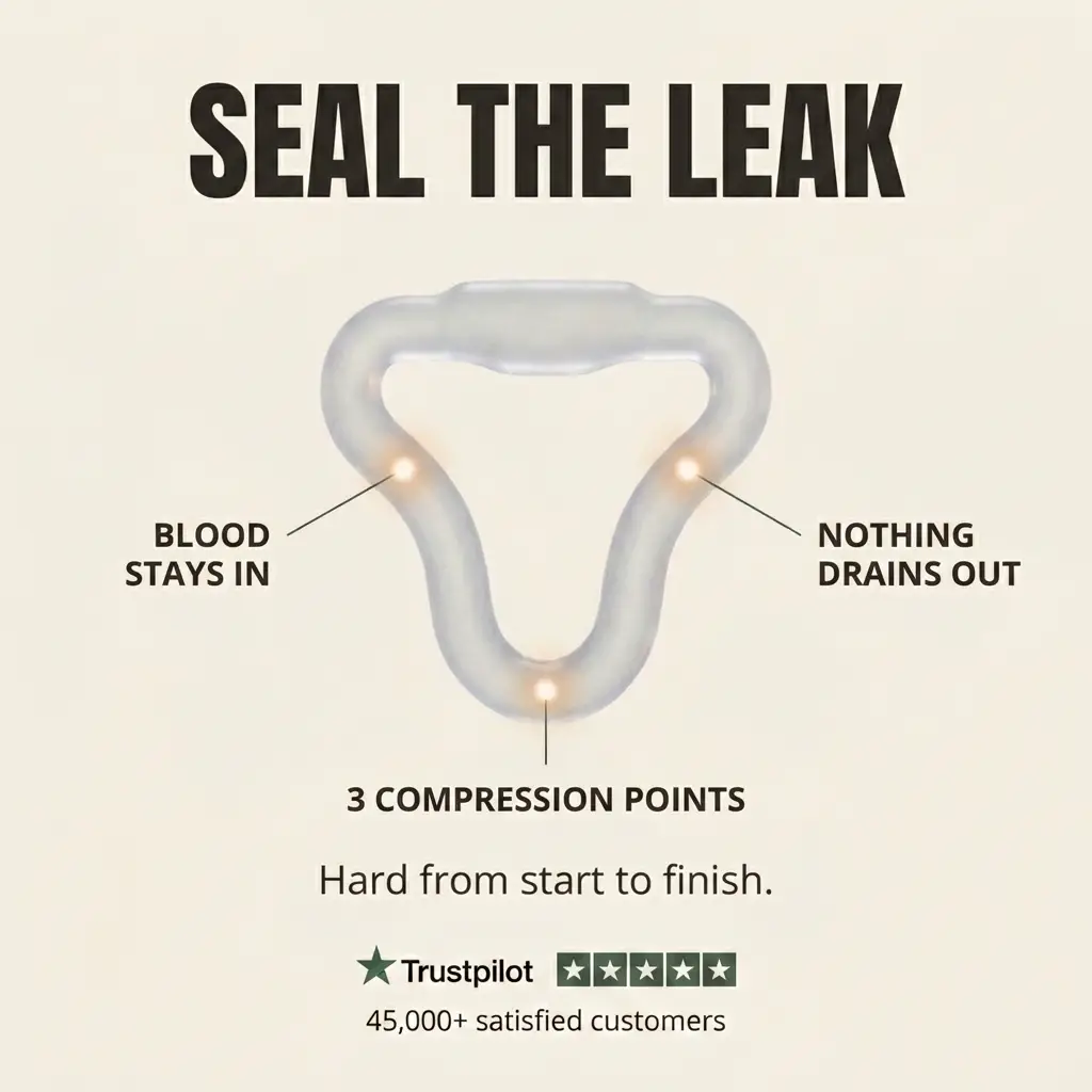 Seal the leak: blood stays in, nothing drains out — 3 compression points
