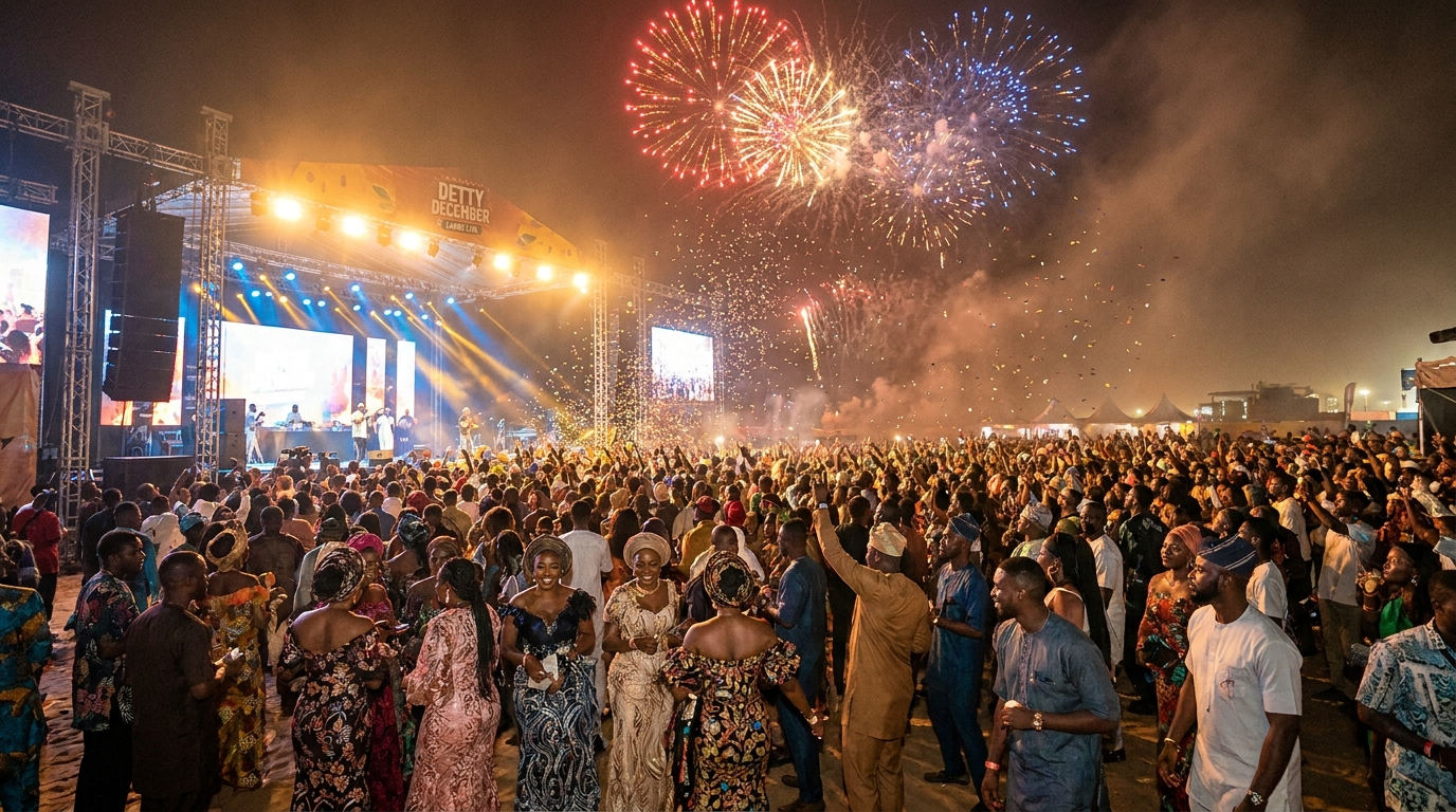 Detty December festive celebration in Lagos