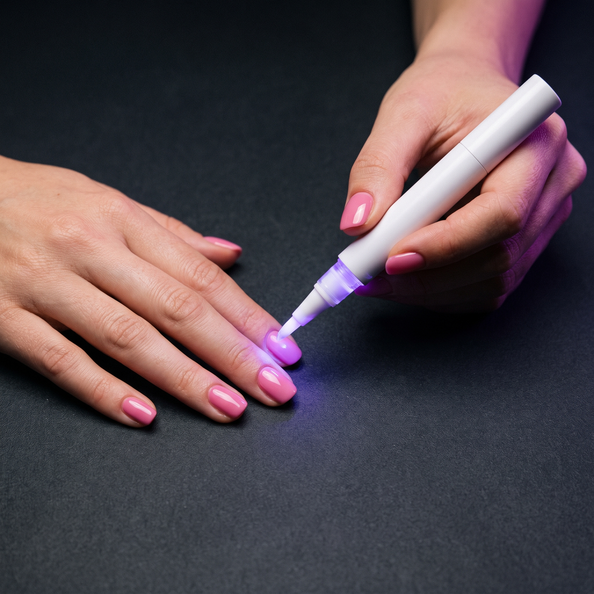 Aushärten mit dem integrierten UV-Licht