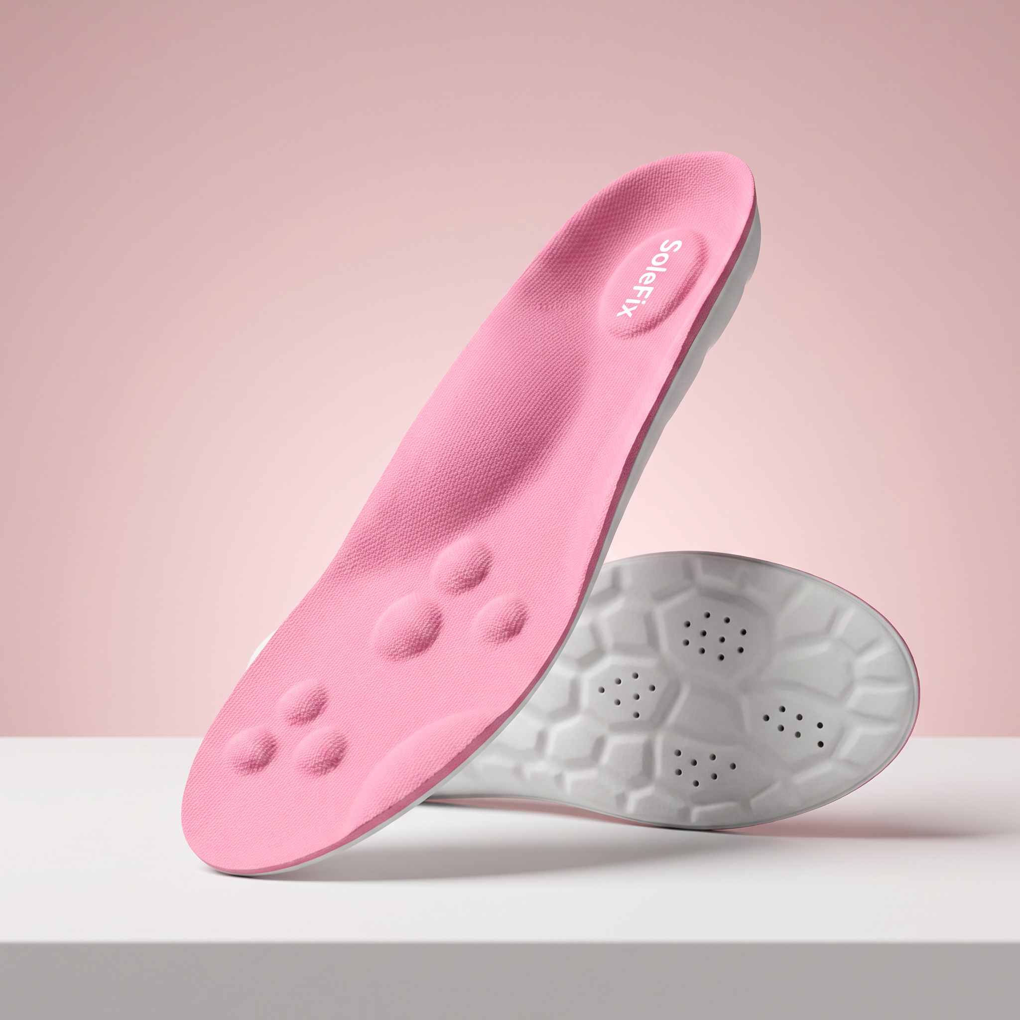 SoleFix Sohle – schmale Fersenschale und weiche Gewölbestütze