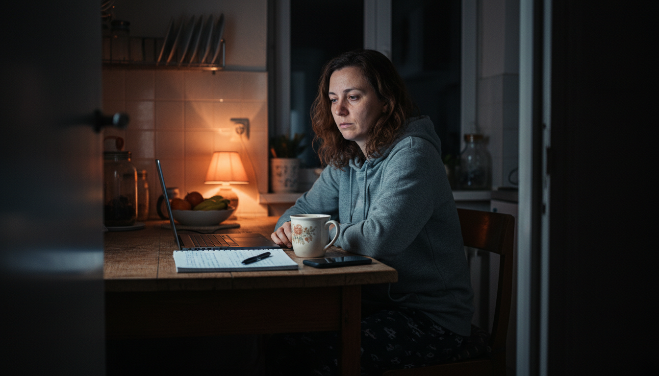 Maria cercetând la 3 dimineața despre dispozitive anti-sufocare