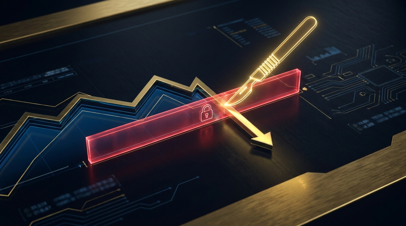 Stop placement precision with abstract price level visualization