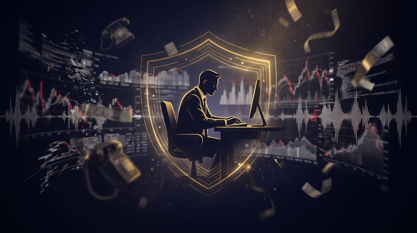 Managing distractions with noise fading around a focused trader